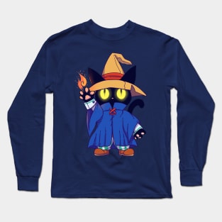 Black mage Fantasy Cat Long Sleeve T-Shirt